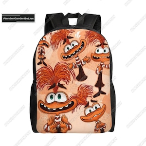 Angst innen Rucksack, innen Out 2 Schultasche, innen außen Emotion Lunch Bag, Angst Cartoon Schultasche, Schulgeschenk für Kinder