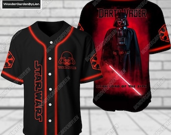 Darth Vader Baseball Jersey, Star Wars Movie Baseball Shirt, Villain With LightsaberJersey, Darth Vader Athletic Jersey, Shirt For Men