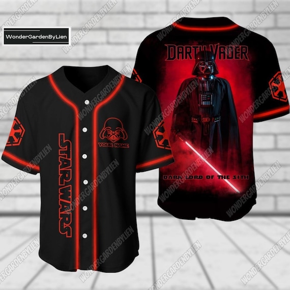 Darth Vader Baseball Jersey, Star Wars Movie Baseball Shirt