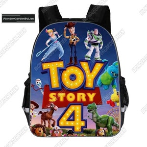 Sac à dos Toy Story 4, cartable personnages Disney Pixar, sac à lunch du film Toy 4, cartable dessin animé Disney, cadeau d'école pour enfants