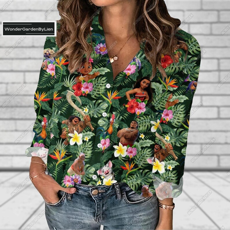 Moana Linen Shirt, Disney Moana Shirt, Moana Characters Shirts, Moana Linen Hawaiian Shirt, Moana Family Shirt, Moana Shirt, Mother Gif
