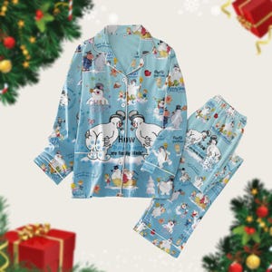 Snowman Christmas Mens Pajamas Etsy