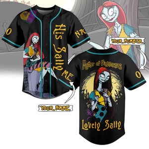 Personalized Halloween Baseball Jersey, Lovely Sally Baseball ...