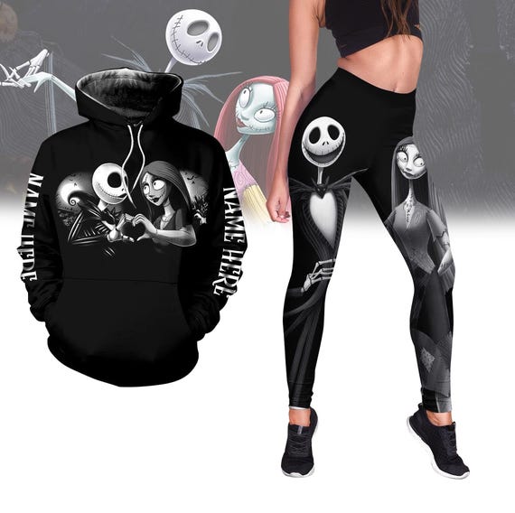 Sweat à Capuche Jack Et Sally (Nightmare Before Christmas) - Unisexe, Impression 3D, Pour Cosplay, Noël Ou Halloween