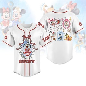 Goofy und Mickey Coquette Baseball Jersey, Goofy und Friends Coquette Bow Jersey Für Kinder, Magisches Spiegelbogen-T-Shirt, Disney-Karikatur G