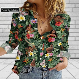 Moana Linen Shirt, Disney Moana Shirt, Moana Characters Shirts, Moana Linen Hawaiian Shirt, Moana Family Shirt, Moana Shirt, Mother Gif