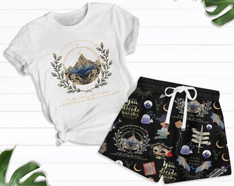 Acotar Nur Sie können entscheiden, was Sie bricht Shirt, Nachtgericht Pajamas Set, Stadt des Sternenlichts Acotar Merch, Ein Gericht der Dornen und Rosen