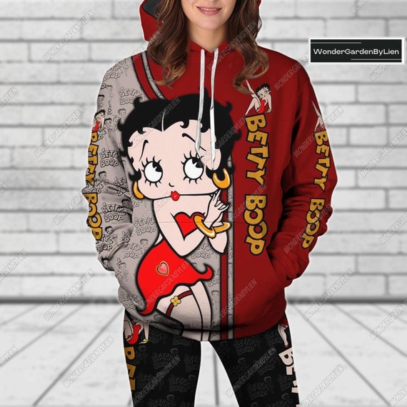 Halloween Betty Boop Hoodie Leggings, Betty Boop Hoodie Women