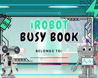 Robot Theme Busy Book Toddler Busy Book Printable Preschool Activities Kids Quite Book Homeschool Resources Busy Book Educational