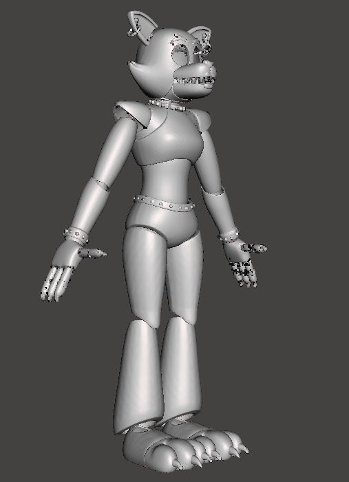 Roxanne Wolf Security Breach Wearable Full Body Furry STL Files 3D ...