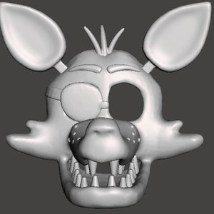 Foxy&#39;s 3D Printable Mask (FNAF1)