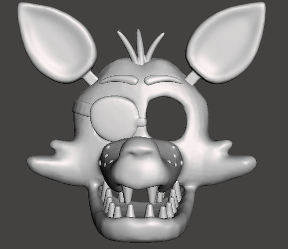 Foxy's 3D Printable Mask (FNAF1) - Etsy