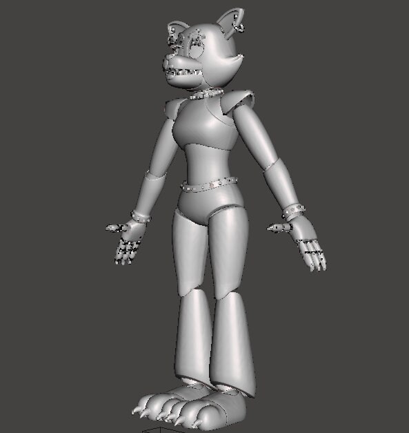 Roxanne Wolf Security Breach Wearable Full Body Furry STL Files 3D ...