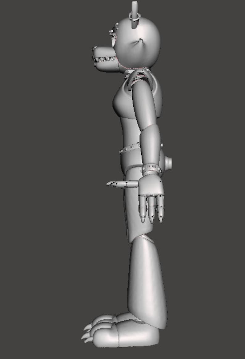 Roxanne Wolf Security Breach Wearable Full Body Furry STL Files 3D ...