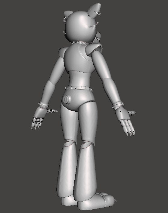Roxanne Wolf Security Breach Wearable Full Body Furry STL Files 3D ...