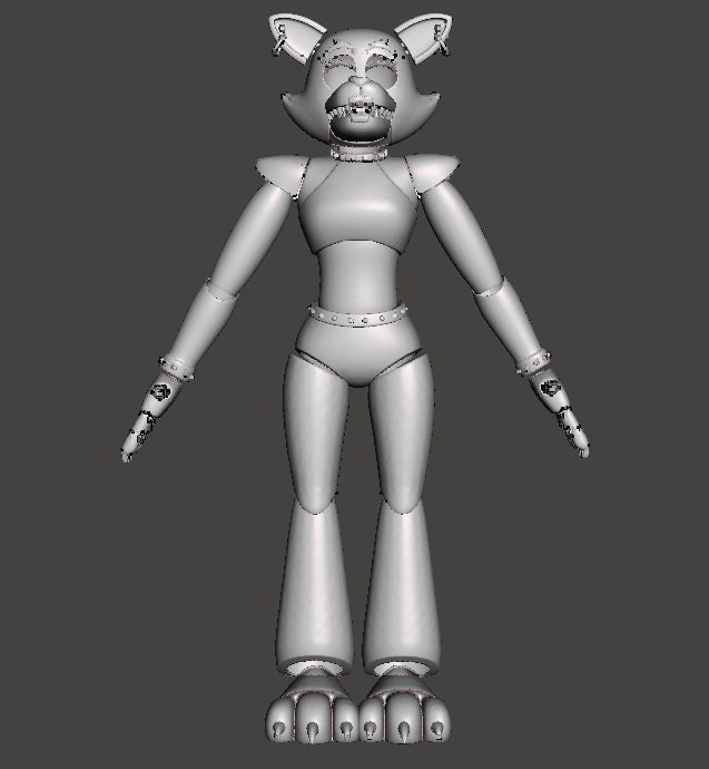 Roxanne Wolf Security Breach Wearable Full Body Furry STL Files 3D ...