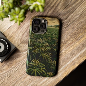 Marijuana Pot Leaf Field Tough Case Phone Case