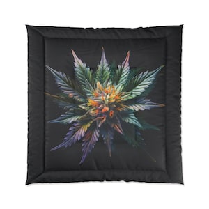 Marijuana Flower Pot Leaf Comforter
