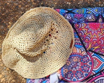 Raffia Sunhat - cream