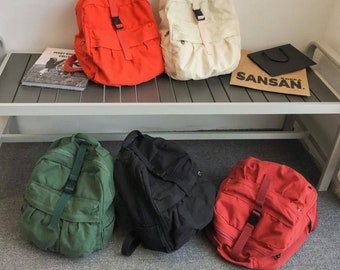 Zaino scolastico in tela semplice e alla moda: borsa da viaggio casual, zaino essenziale per studenti