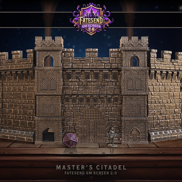 Master's Citadel Game Master Screen | Fates End | D&D | TTRPG | Board Games