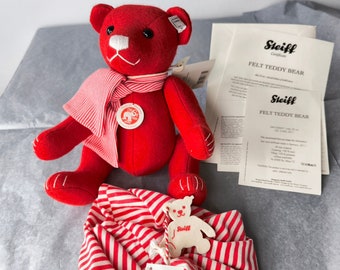 Vintage Steiff Original Teddy Bear ~ Collectors Edition Set 1984