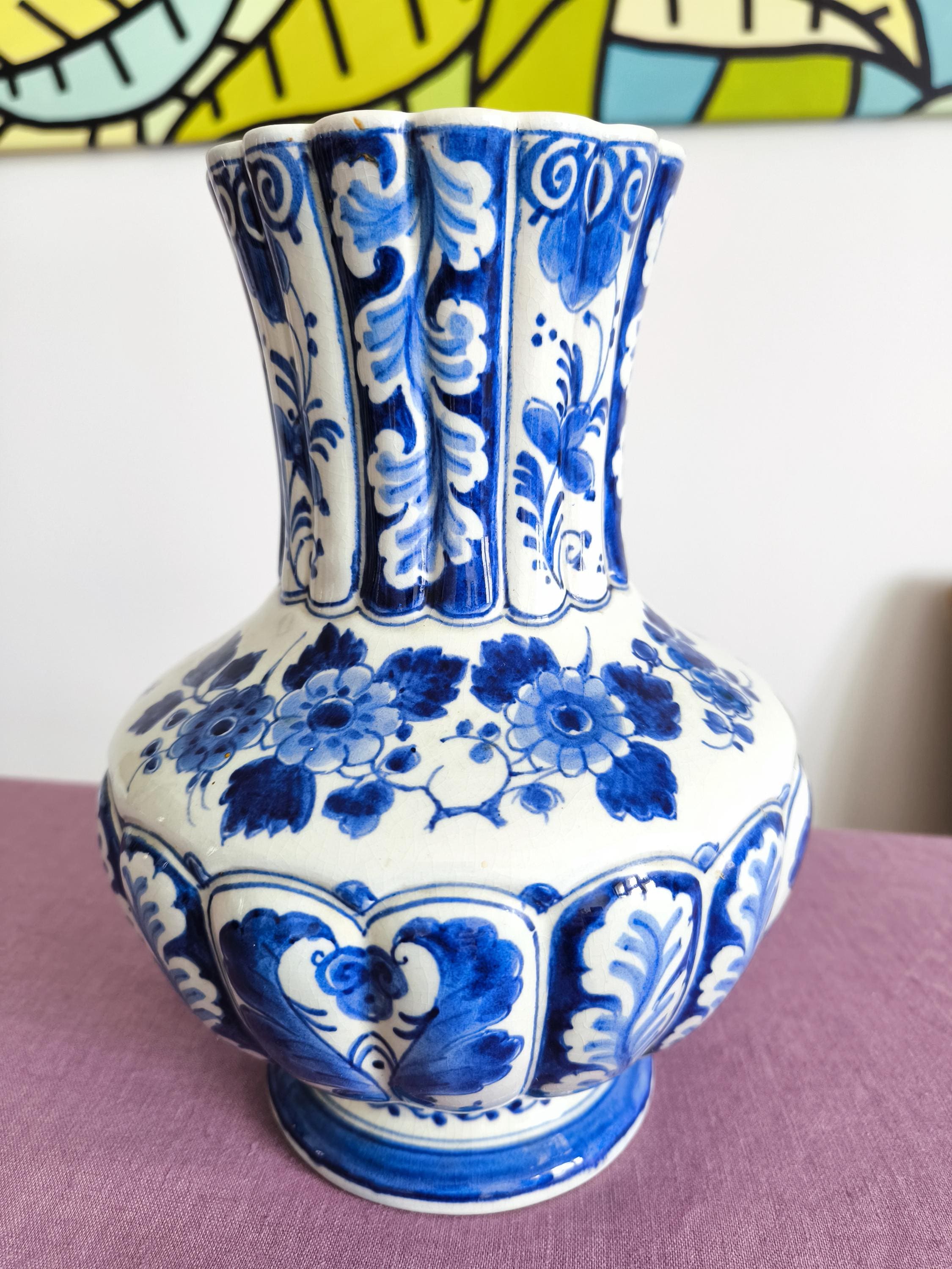 ヴィンテージ ロイヤルデルフトブルー 花瓶 1943年 - De Porceleyne