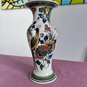 Royal Delft Polychrome Vase 1988 - Handpainted Collectible Delftware by Porceleyne Fles - Authentic Dutch Pottery Masterpiece - Perfect Gift
