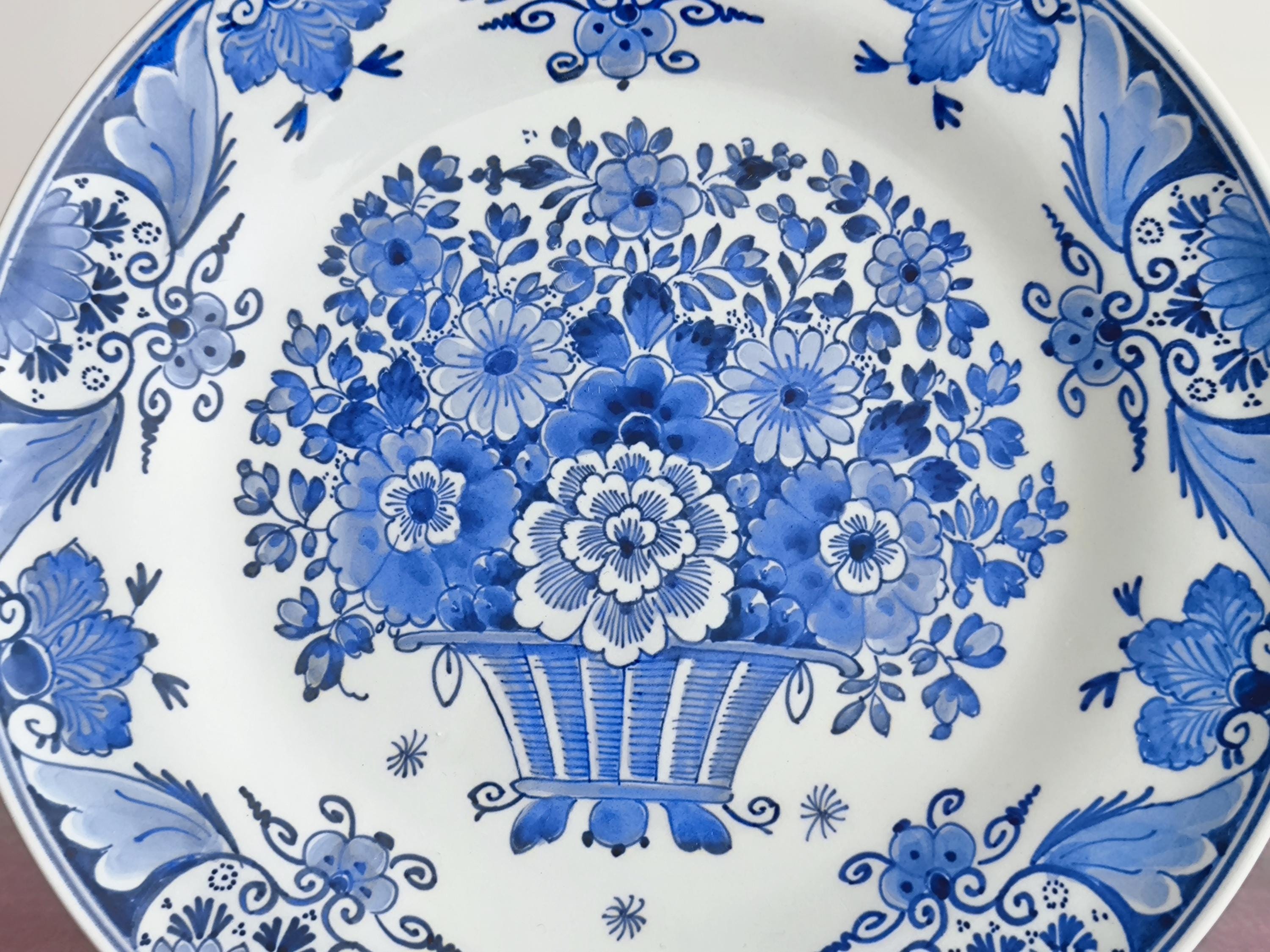 デルフト陶器 手塗り オランダ アンティーク手塗りデルフトタイル 壁