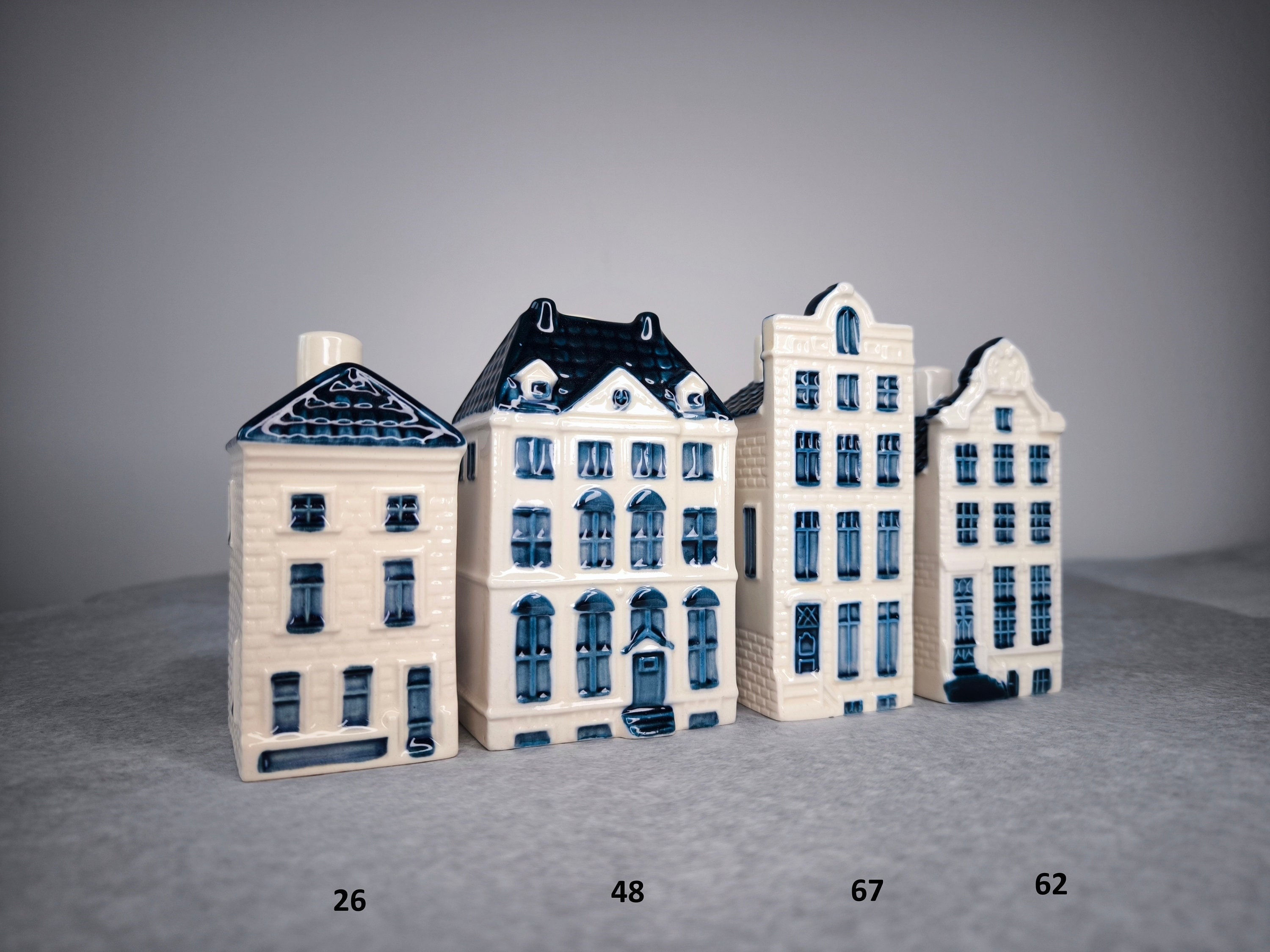 KLM オランダ航空 ミニチュアハウス 家型置物 8個セット ロビン KLM