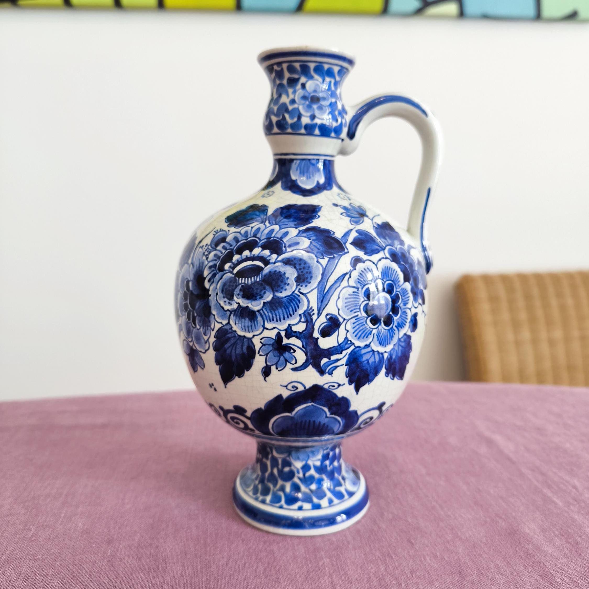多様な デルフト焼 陶器 花瓶 1輪差 手描き オランダ（Antique 工芸品