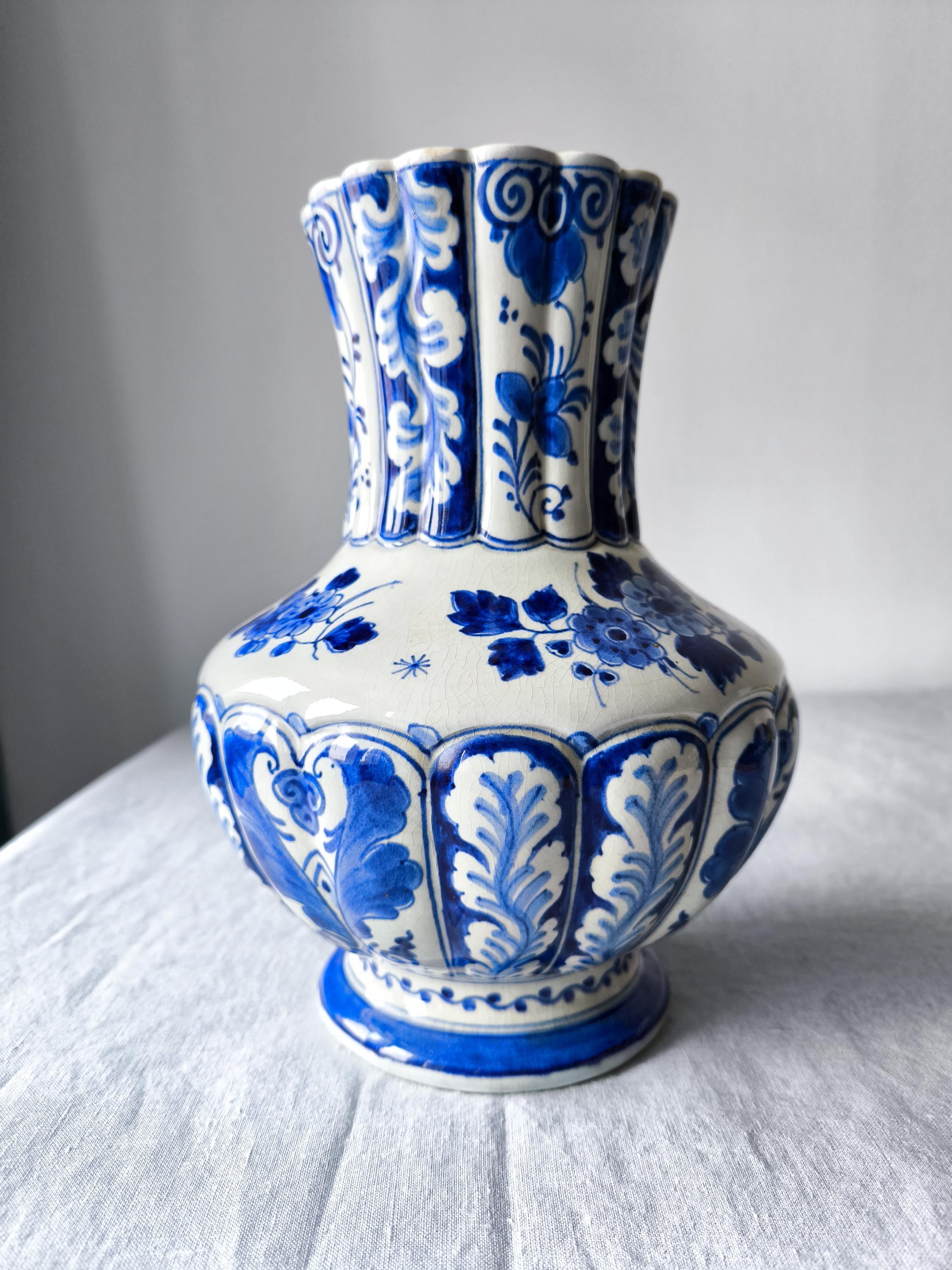ヴィンテージ ロイヤルデルフトブルー 花瓶 1943年 - De Porceleyne