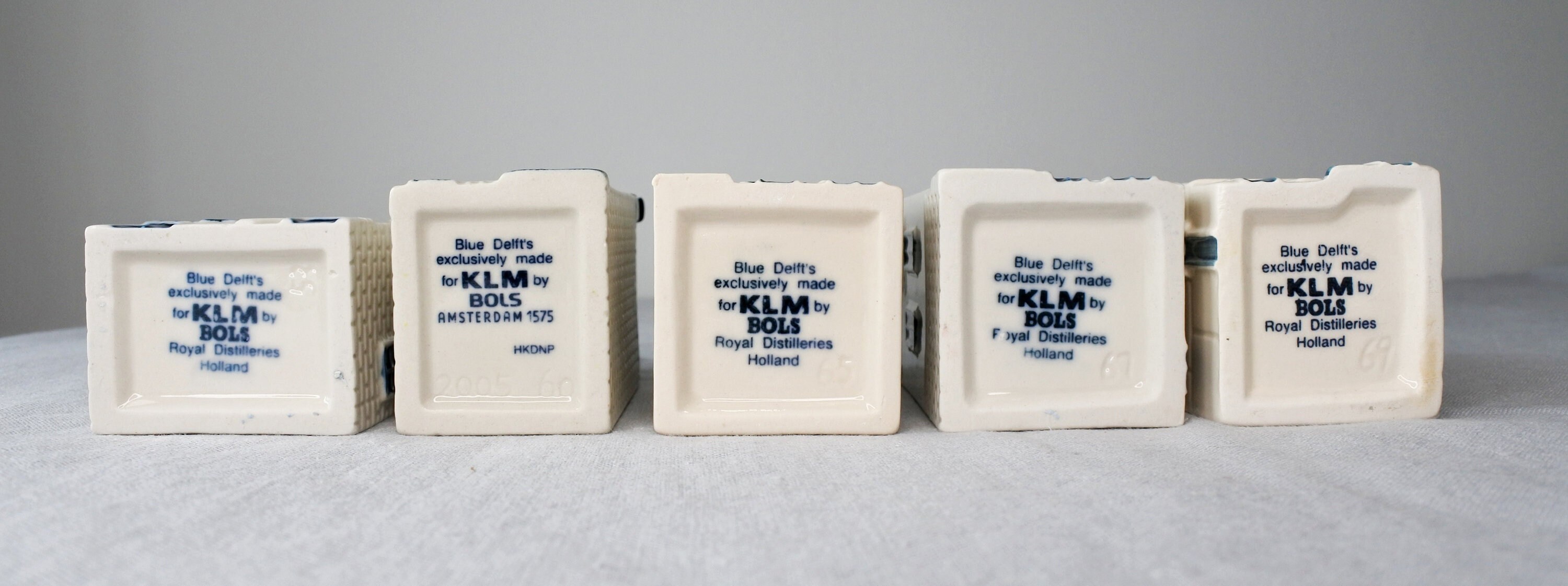 No. 53、60、65、67、69 KLM デルフトブルー ミニチュアハウス - 本格