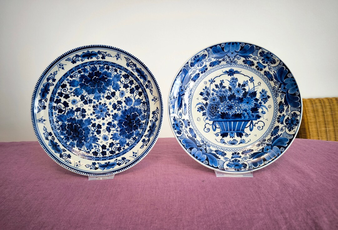  Delft フラワーモチーフ プレート 1905年製 Delft フラワーモチーフ プレート 1905年製 Francfranc 食器 フラワー