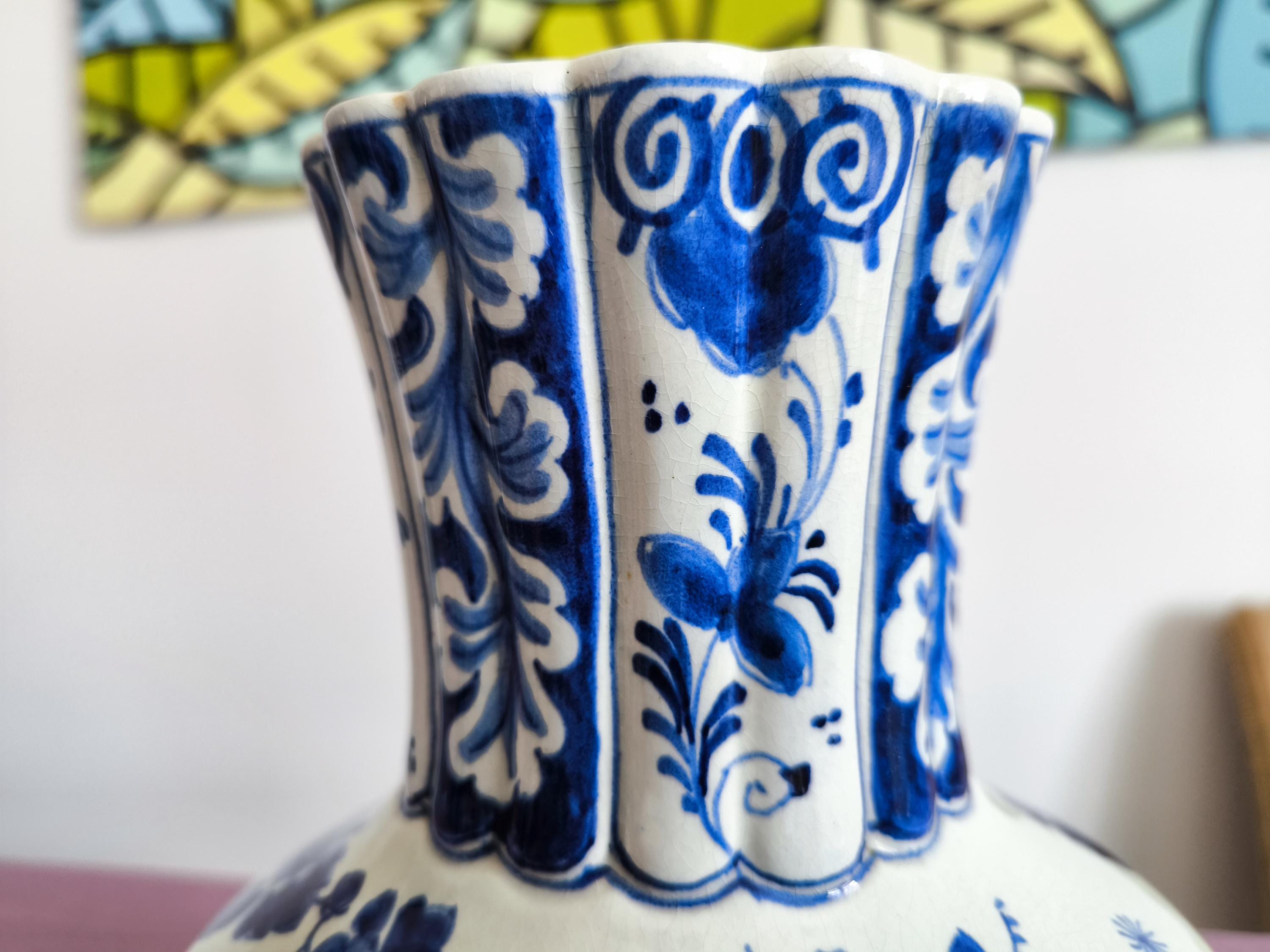 ヴィンテージ ロイヤルデルフトブルー 花瓶 1943年 - De Porceleyne