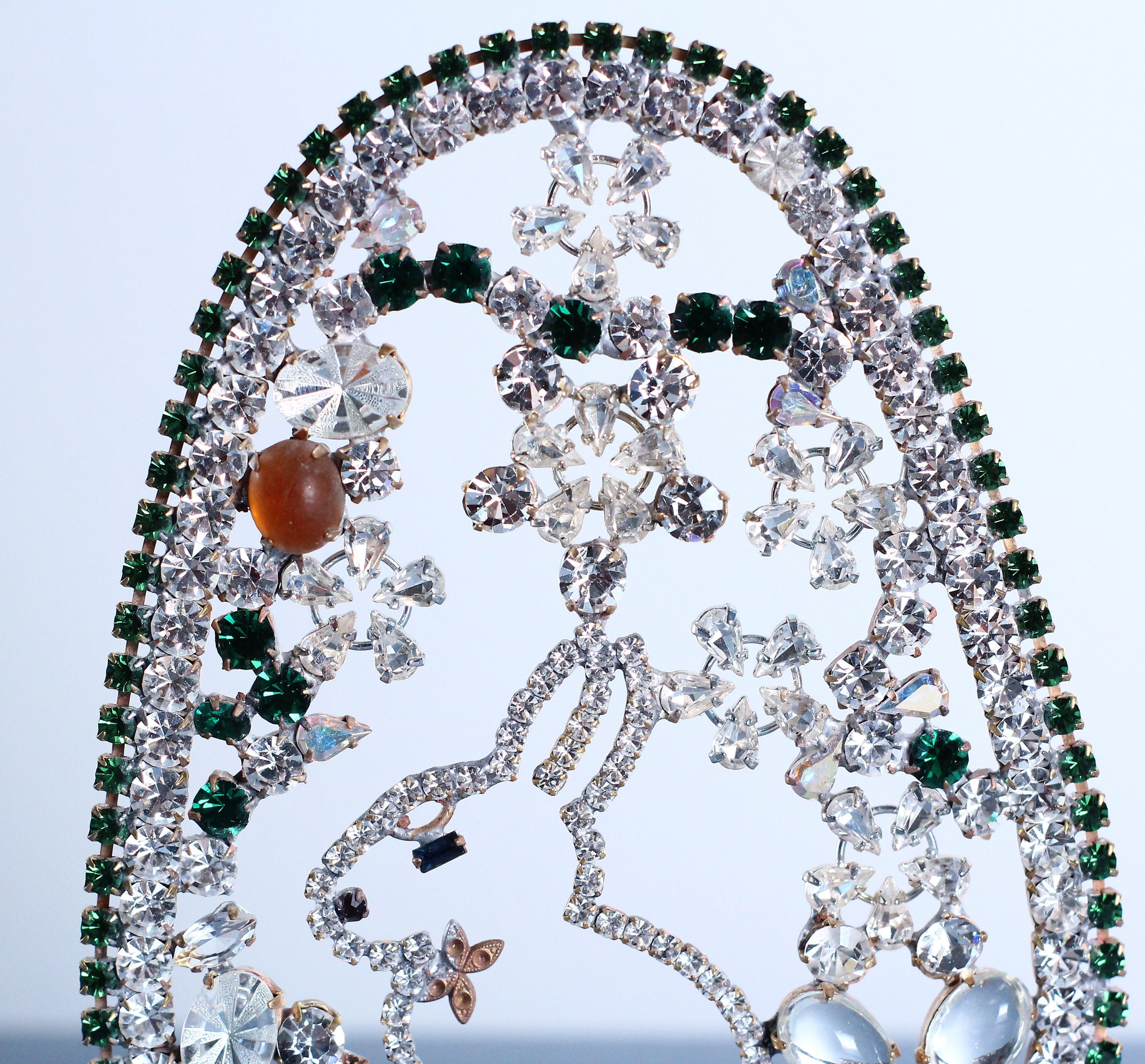 Easter Crystal Rabbit Vintage Easter Bunny Decoration Rhinestone Easter Rabbit, Czech Crystal ...