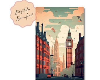 London cityscape | Digital Download | Instantly Printable | Bring a piece of London home