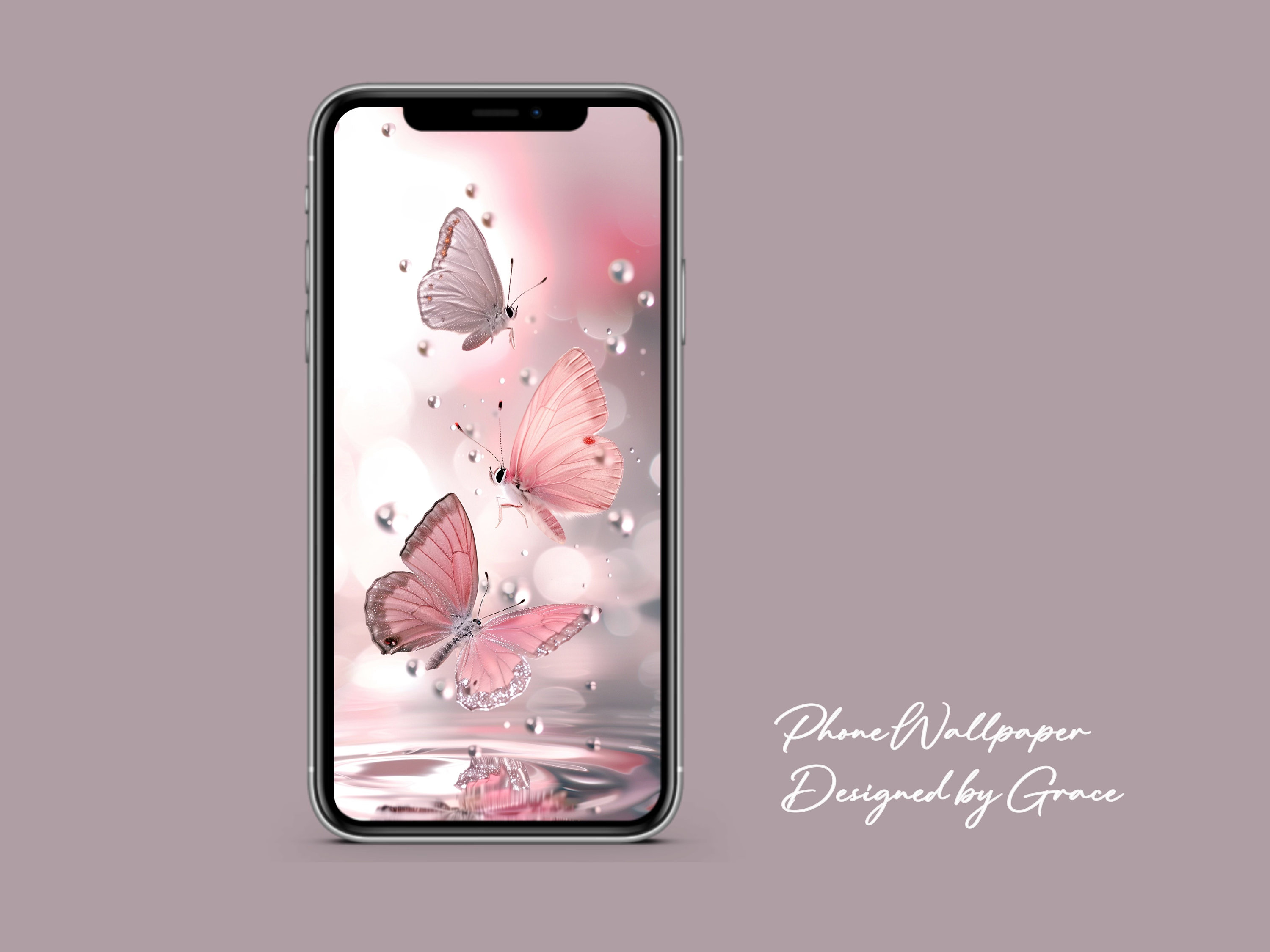 Pink Butterfly Wallpaper - Etsy, image size:3000x2250