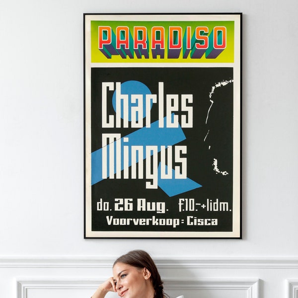 Charles Mingus Concert Poster 1970 Vintage Concert Poster PRINTABLE DOWNLOAD