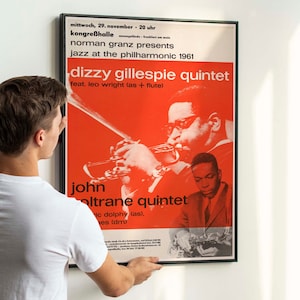 Vintage Retro Jazz Icons of the 1960s Jazz Concert Poster FRAMED and UNFRAMED Option