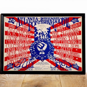 1960s Rock Festival Poster – Vintage Psychedelic Concert Print, Iconic Retro Music Memorabilia