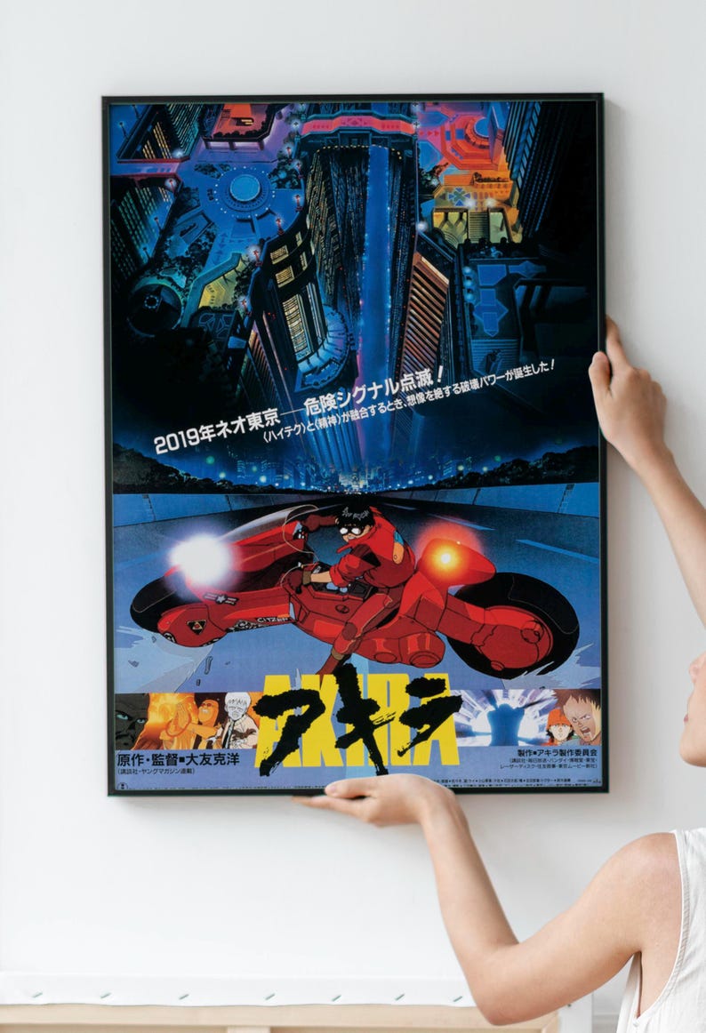 2x Vintage Anime & Manga Poster Classic Japanese Art, Retro Animation