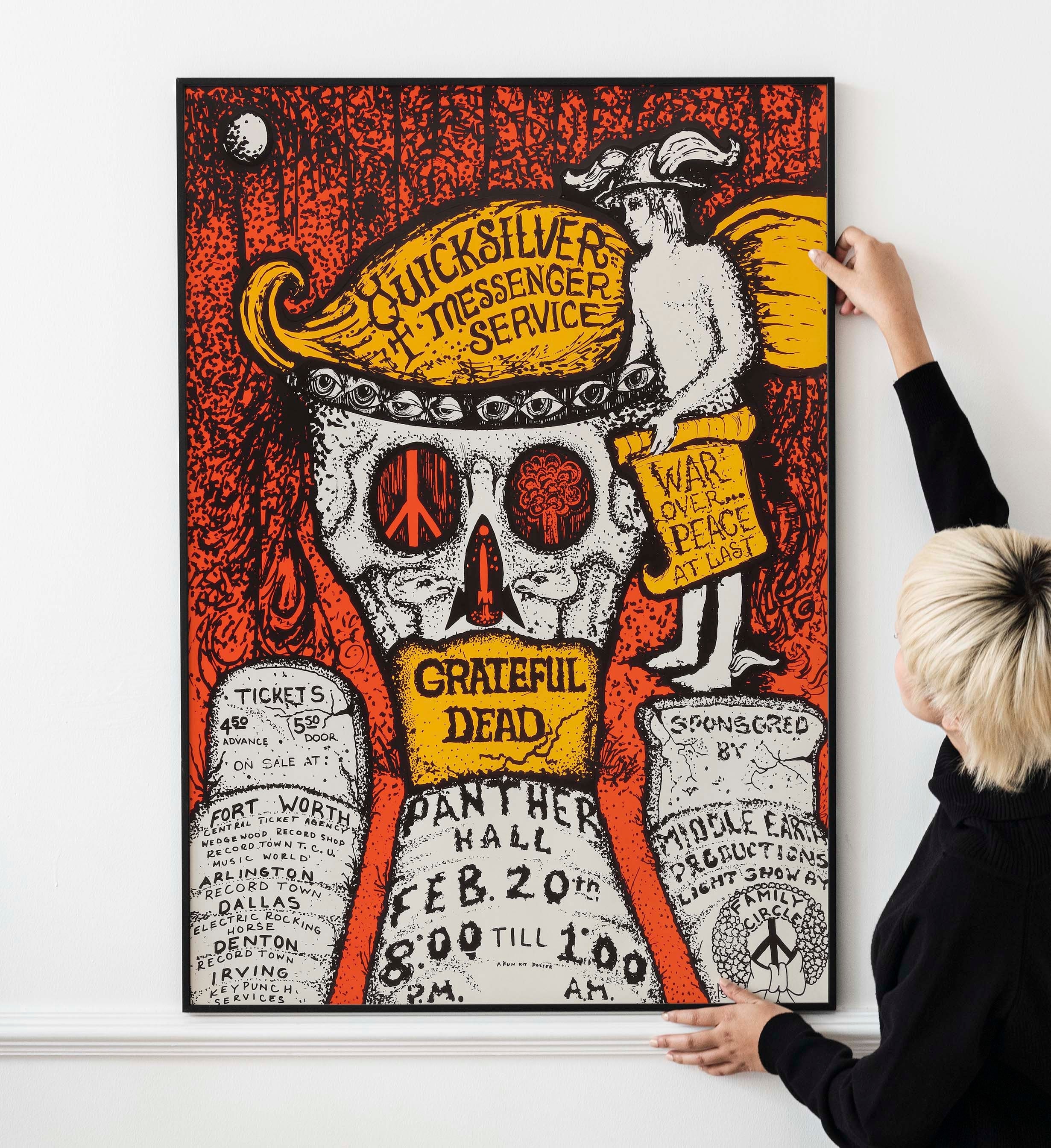 1970s vintage poster USA製 Vintage 70s Psychedelic Music Poster – Folk Rock Blues Festival