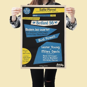 4x Vintage 60s Jazz Concert Posters – Vintage Music Festival Wall Art - Jazz Gallery PRINTABLE DOWNLOAD