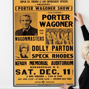 Retro Folk and Country Music Poster – Vintage 60s and 70s Concert Art, Western Music Wall Art Decor