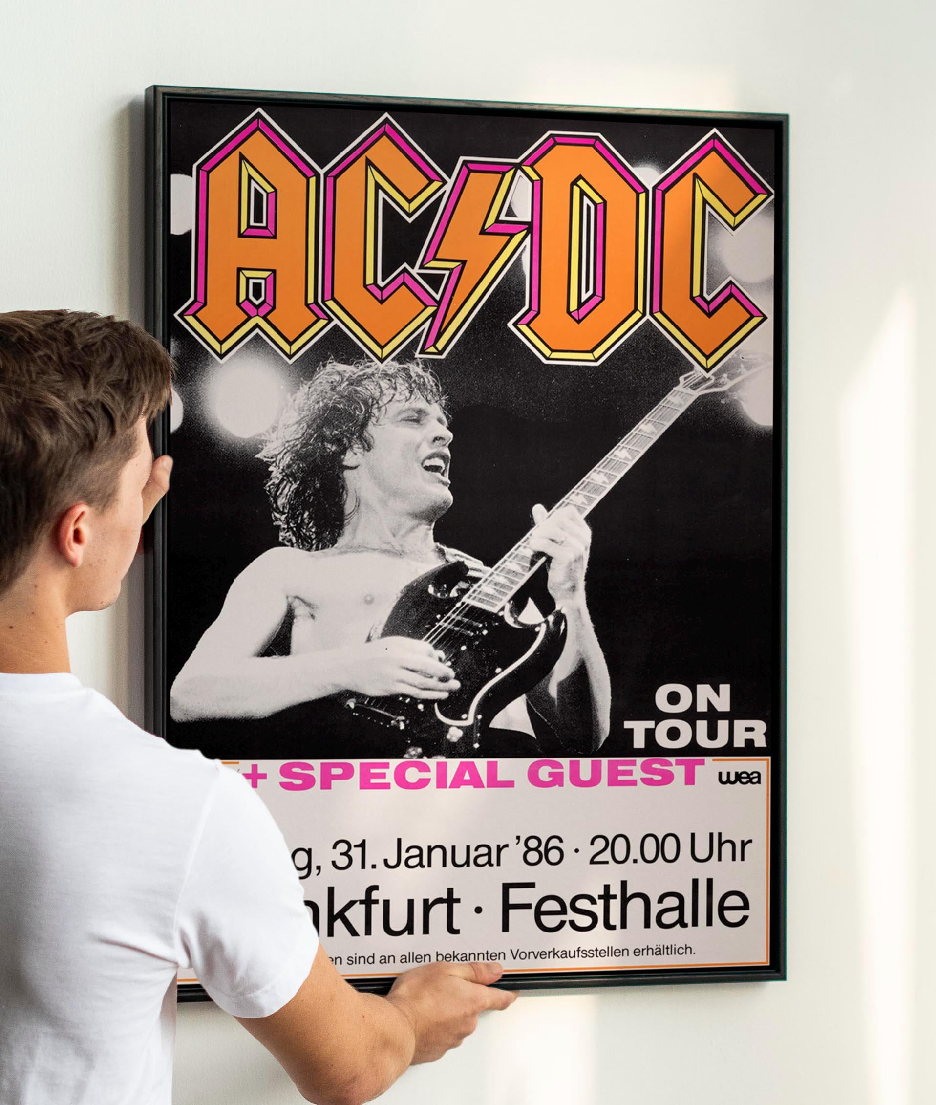 Set of Three Heavy Metal Concert Posters – 1980s Classic Rock