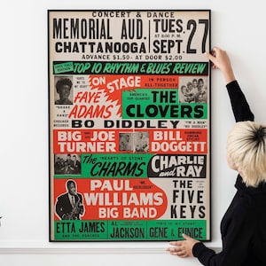 Jazz Concert 50s Poster, Vintage Music Posters for Retro Decor Enthusiasts Jazz, R&B Vintage Concert Poster PRINTABLE DOWNLOAD