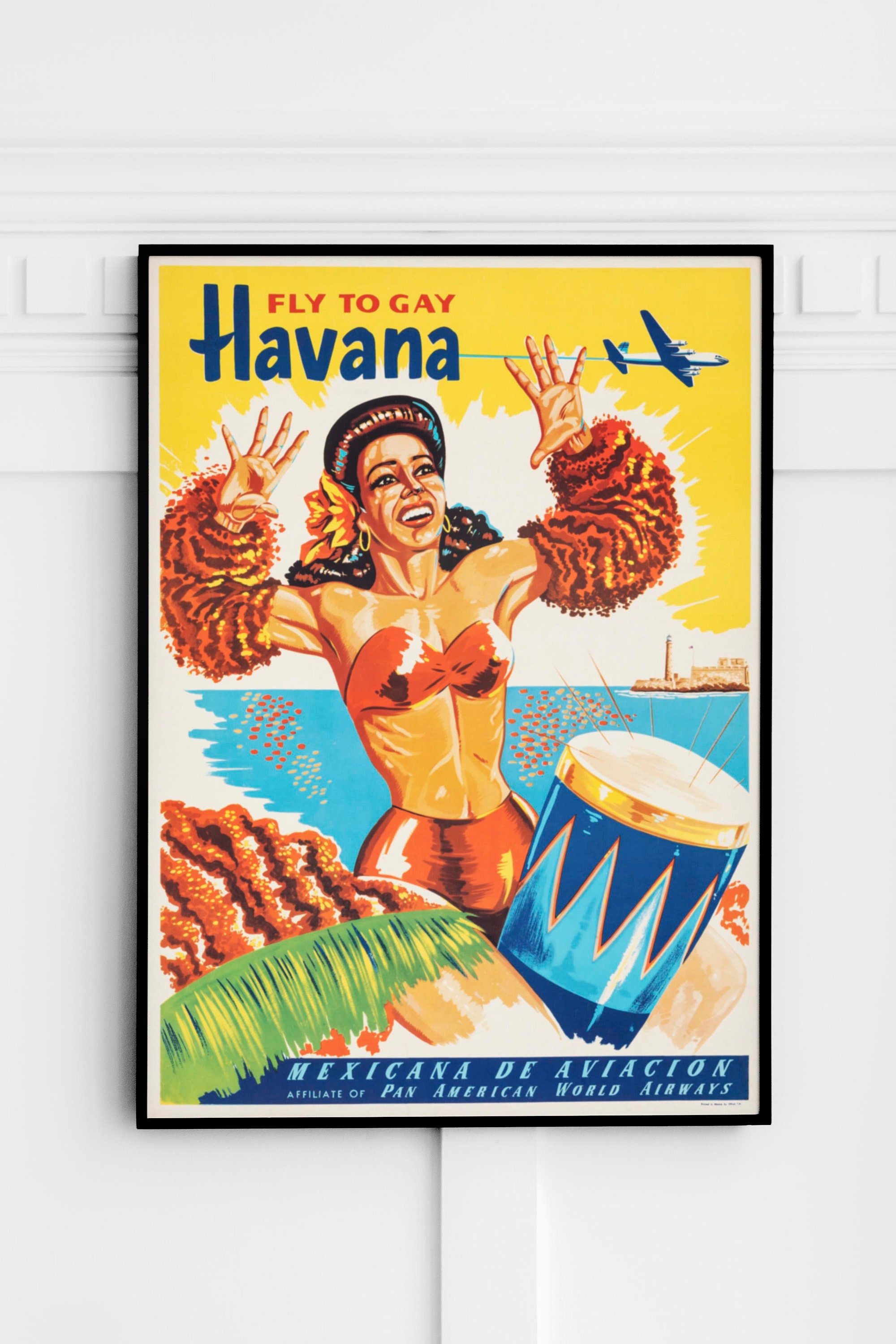 1950s Havana Cuba Travel Poster PRINTABLE DOWNLOAD Buy One Get One Free - Etsy