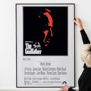 Póster de película policial retro de los años 70: arte mural de drama mafioso vintage, decoración icónica de películas de gánsteres, recuerdos de cine clásico