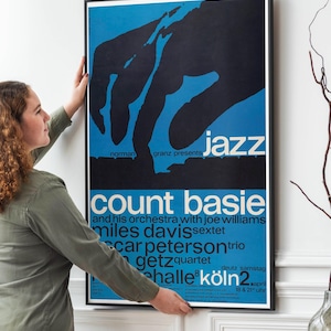 Set of Four 50s and 60s Vintage Jazz Poster Iconic Jazz Collectible Art PRINTABLE DOWNLOAD